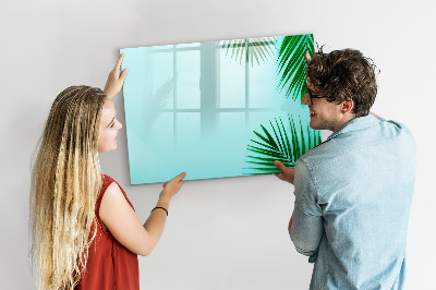 Tableau magnétique mural Feuilles tropicales