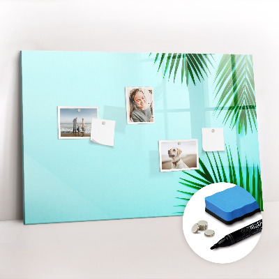 Tableau magnétique mural Feuilles tropicales