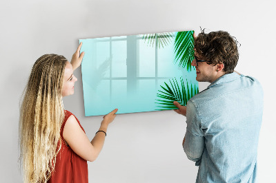 Tableau magnétique mural Feuilles tropicales