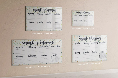 Tableau verre magnétique Menu étoile