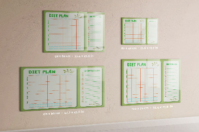 Tableau effaçable magnétique Menu de la semaine