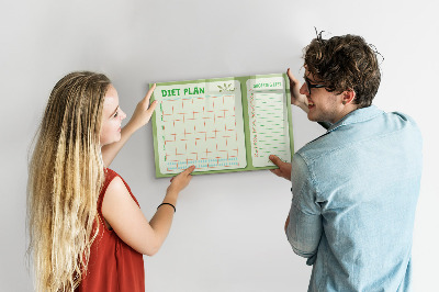 Tableau effaçable magnétique Menu de la semaine