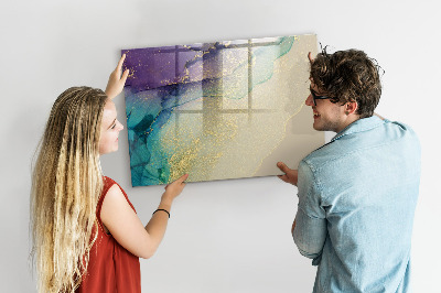 Tableau verre magnétique Abstraction élégante