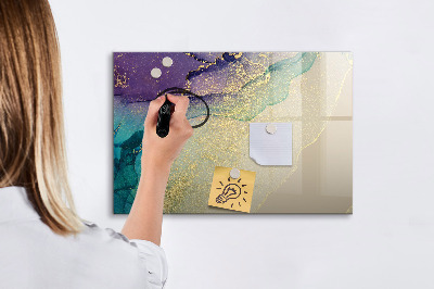 Tableau verre magnétique Abstraction élégante