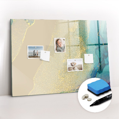 Tableau effaçable magnétique Marbre coloré
