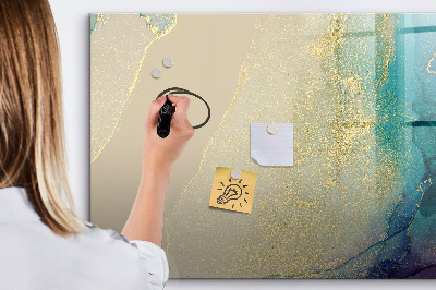 Tableau effaçable magnétique Marbre coloré