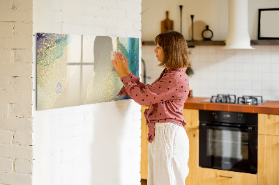Tableau effaçable magnétique Marbre coloré