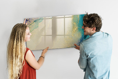 Tableau effaçable magnétique Marbre coloré