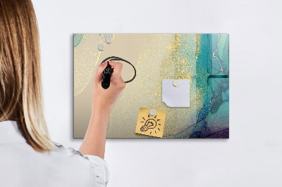 Tableau effaçable magnétique Marbre coloré