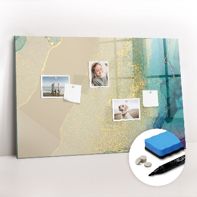 Tableau effaçable magnétique Marbre coloré