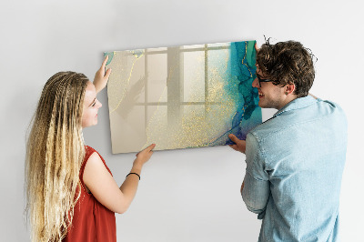 Tableau effaçable magnétique Marbre coloré