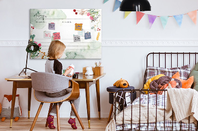 Tableau magnétique mural Place pour la recette