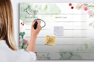 Tableau magnétique mural Place pour la recette