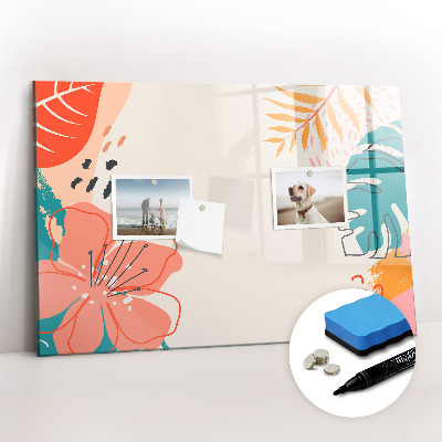 Tableau effaçable magnétique plantes hawaïennes