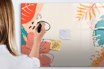 Tableau effaçable magnétique plantes hawaïennes