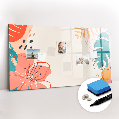 Tableau effaçable magnétique plantes hawaïennes