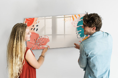 Tableau effaçable magnétique plantes hawaïennes