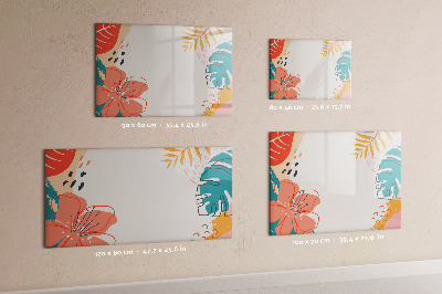 Tableau effaçable magnétique plantes hawaïennes