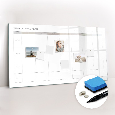 Tableau effaçable magnétique Menu minimaliste