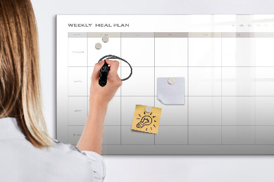 Tableau effaçable magnétique Menu minimaliste
