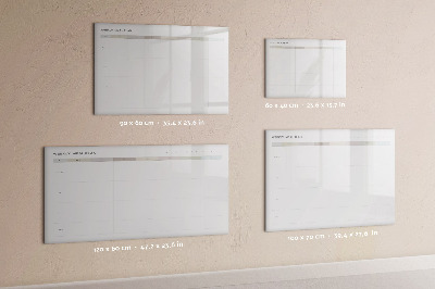 Tableau effaçable magnétique Menu minimaliste