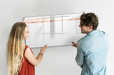 Tableau magnétique mural Planificateur de repas hebdomadaire