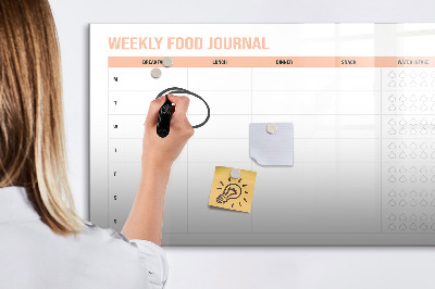 Tableau magnétique mural Planificateur de repas hebdomadaire