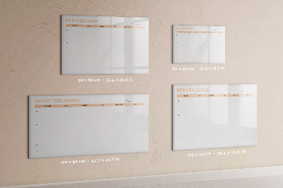 Tableau magnétique mural Planificateur de repas hebdomadaire