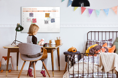 Tableau magnétique mural Planificateur de repas hebdomadaire