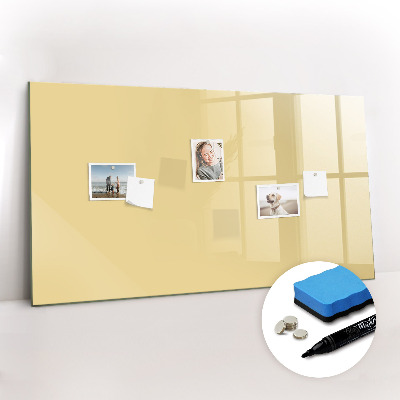Tableau verre magnétique Couleur crème