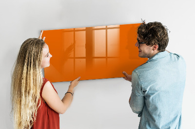 Tableau effaçable magnétique Couleur orange
