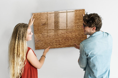 Tableau magnétique mural Bois clair