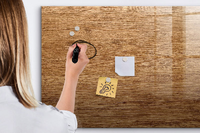 Tableau magnétique mural Bois clair