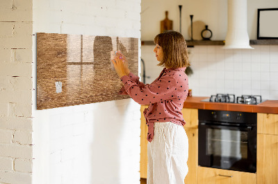 Tableau magnétique mural Bois clair