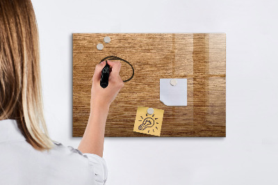 Tableau magnétique mural Bois clair
