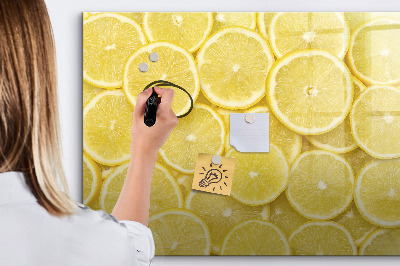 Tableau effaçable magnétique tranches de citron