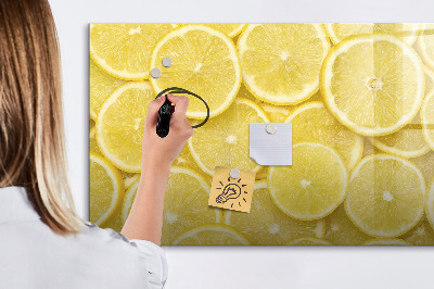 Tableau effaçable magnétique tranches de citron