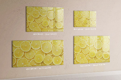 Tableau effaçable magnétique tranches de citron