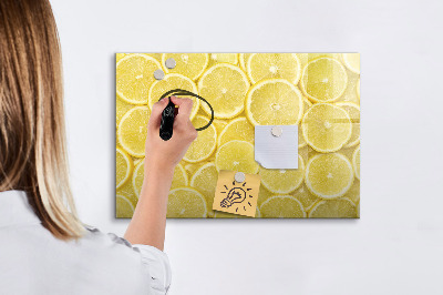 Tableau effaçable magnétique tranches de citron