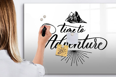 Tableau verre magnétique Aventure