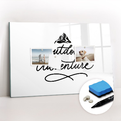 Tableau effaçable magnétique Aventure en plein air