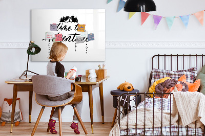 Tableau magnétique mural L'heure de l'aventure