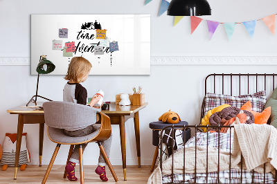 Tableau magnétique mural L'heure de l'aventure