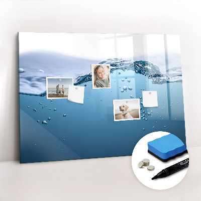 Tableau verre magnétique Gros plan sur l'eau