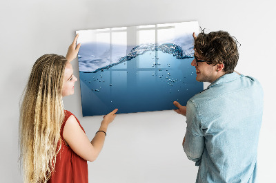 Tableau verre magnétique Gros plan sur l'eau