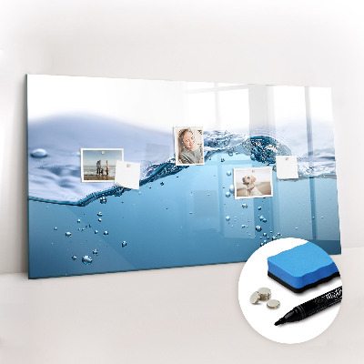Tableau verre magnétique Gros plan sur l'eau