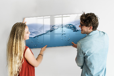 Tableau verre magnétique Gros plan sur l'eau