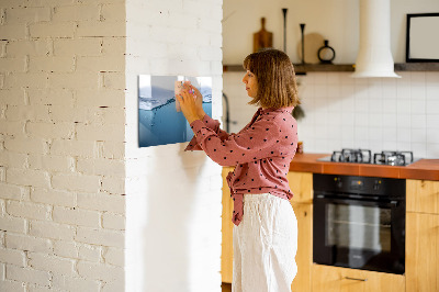 Tableau verre magnétique Gros plan sur l'eau