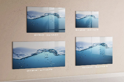 Tableau verre magnétique Gros plan sur l'eau