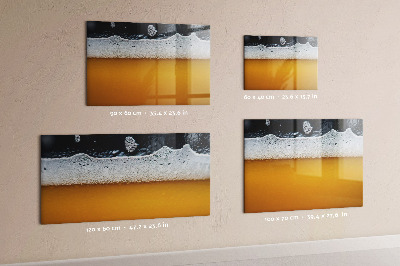Tableau effaçable magnétique Gros plan sur la bière